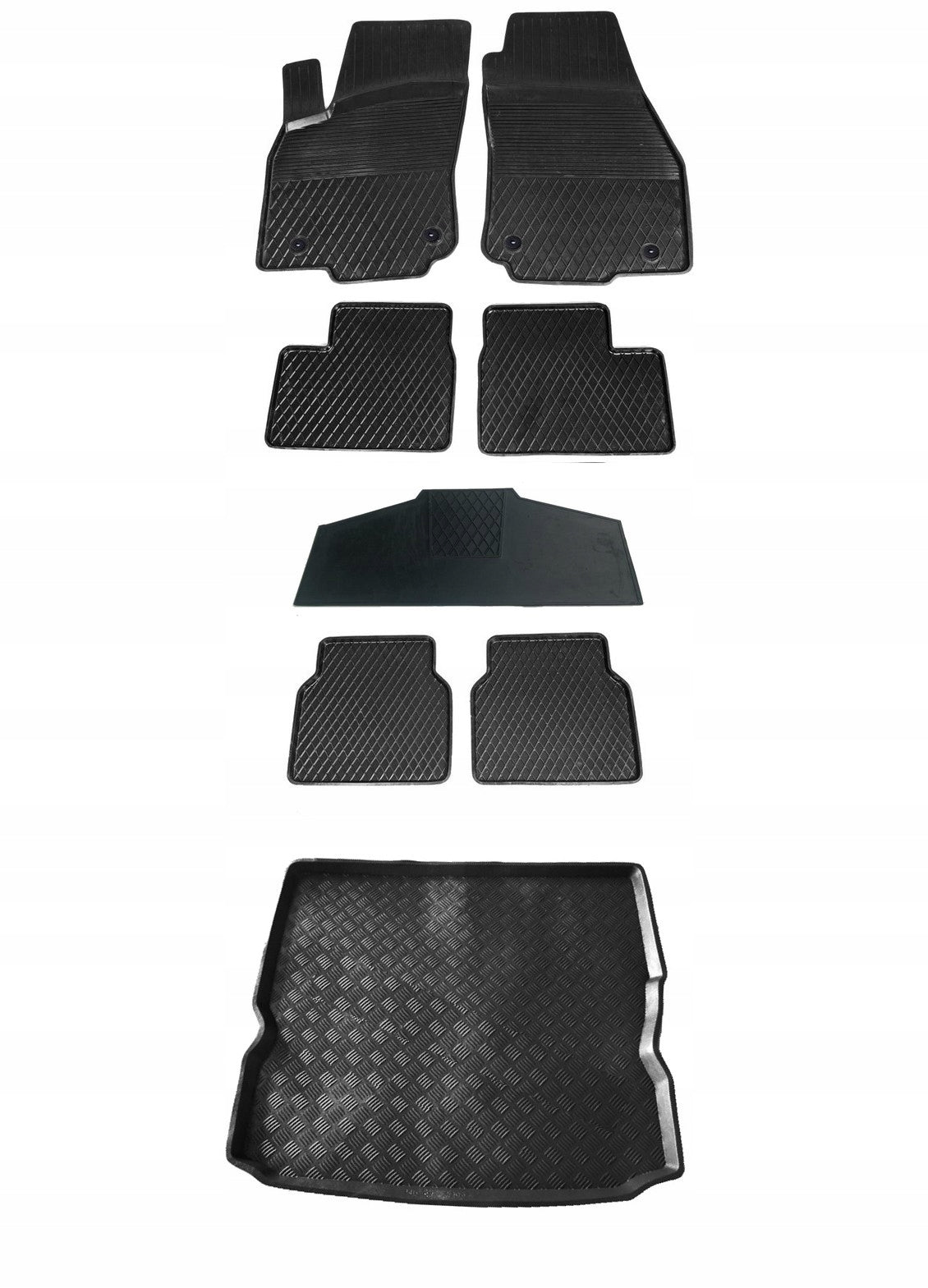 OPEL ZAFIRA B 05-14 RUBBER MATS. + LUGGAGE COMPARTMENT