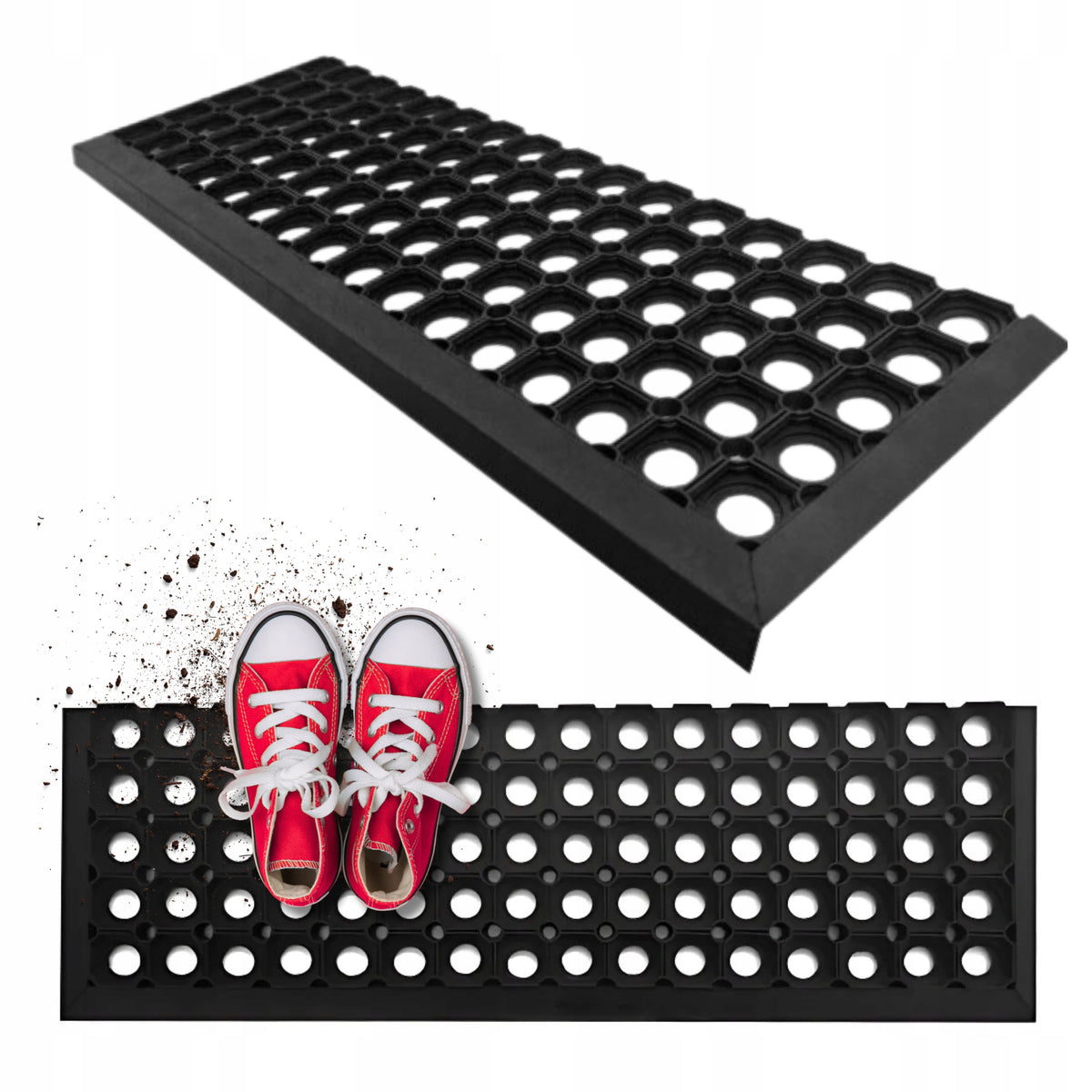 OPENWORK COVER FOR NON-SLIP STAIRS WITH RIM THICK OUTER TREPY