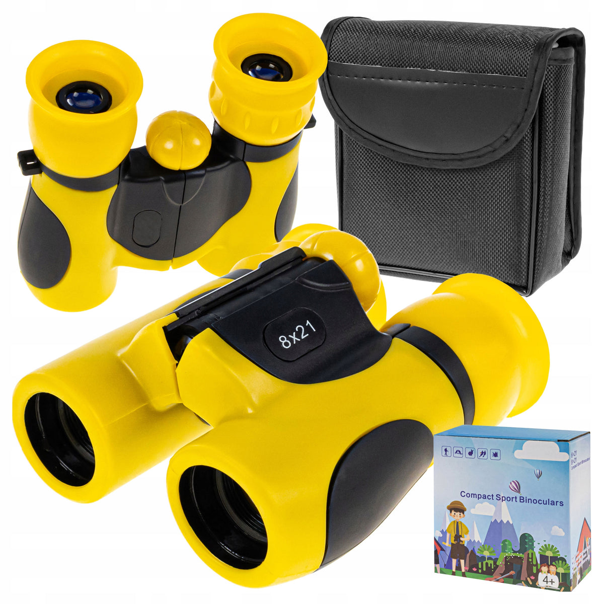 OPTICAL BINOCULARS FOR CHILDREN DAY NIGHT 8X21 FOR CHILDREN + CASE STRAP
