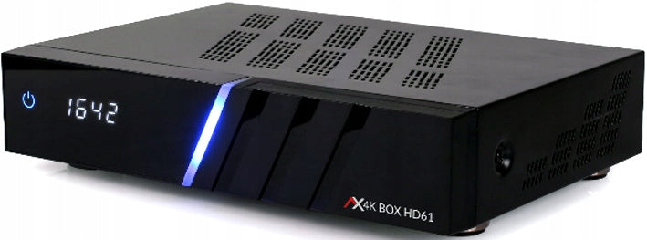 OPTICUM AX 4K BOX HD61 COMBO DVB-S2X + DVB-T2/C OSCAM CCCAM E2 2xCI+ 1xCA Manufacturer code HD61 TWIN