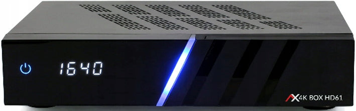 OPTICUM AX 4K BOX HD61 COMBO DVB-S2X + DVB-T2/C OSCAM CCCAM E2 2xCI+ 1xCA Packaging status original