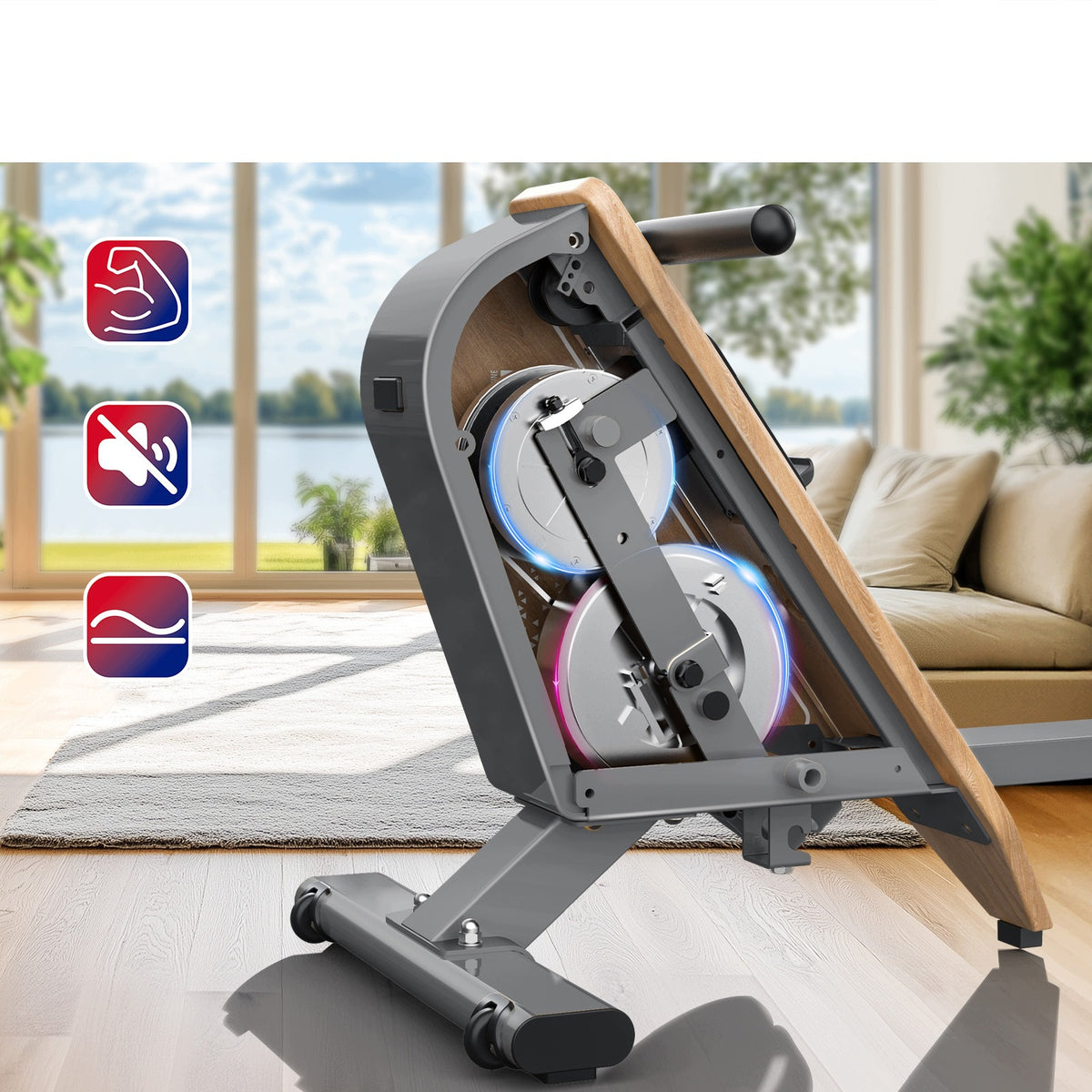 OR3WG Magnetic Control Home Rowing Machine, Rowing Dynamometer, 160kg Manufacturer code 766619485972