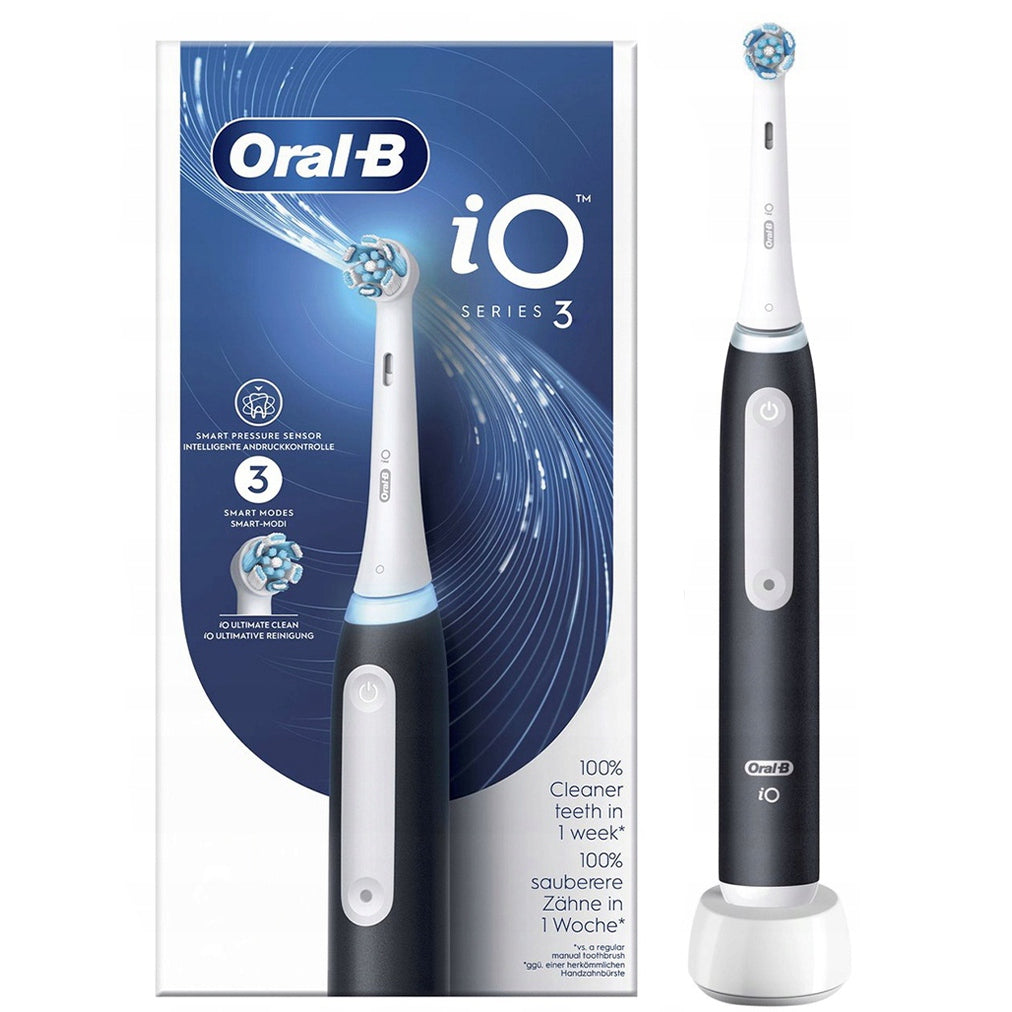ORAL-B iO SERIES 3 MATT BLACK MAGNETIC ELECTRIC TOOTHBRUSH