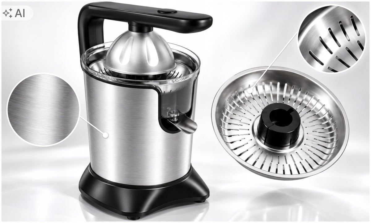 ORANGE FRUIT CITRUS JUICER 500W JUICE PRESSURE LEVER Manufacturer code WYCISKARKA DO CYTRUSÓW OWOCÓW