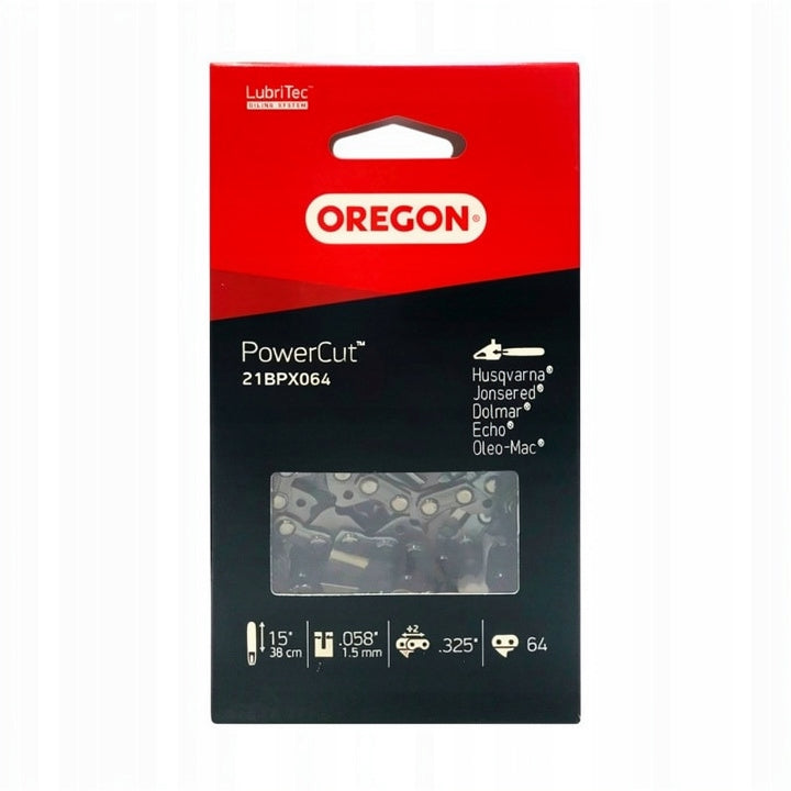 OREGON CHAIN FOR SAW 15" 64 LINKS 325 1,5 PowerCut 21BPX064E Manufacturer code Tools4u ŁAŃCUCH OREGON PowerCut 21BPX064E