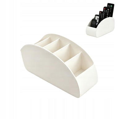 ORGANIZER WHITE TV REMOTE CONTROL STAND PHONE BOX CONTAINER AKCESORIA