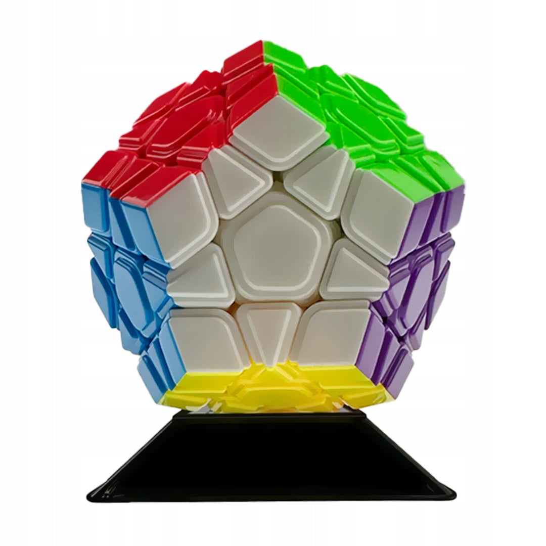 ORIGINAL ADJUSTABLE MEGAMINX CUBE QUICK CUBE + STAND FREEBIE Packaging status original