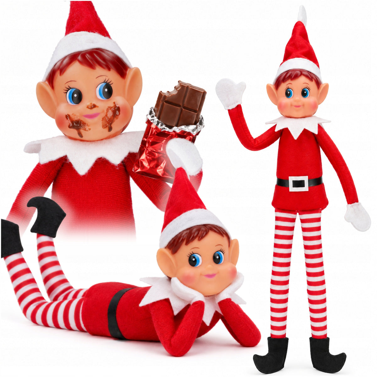 ORIGINAL ELF MISCHIEVOUS ELVES BEHAVIN BADLY MISCHIEVOUS LEPRECHAUN GIRL ELVIE
