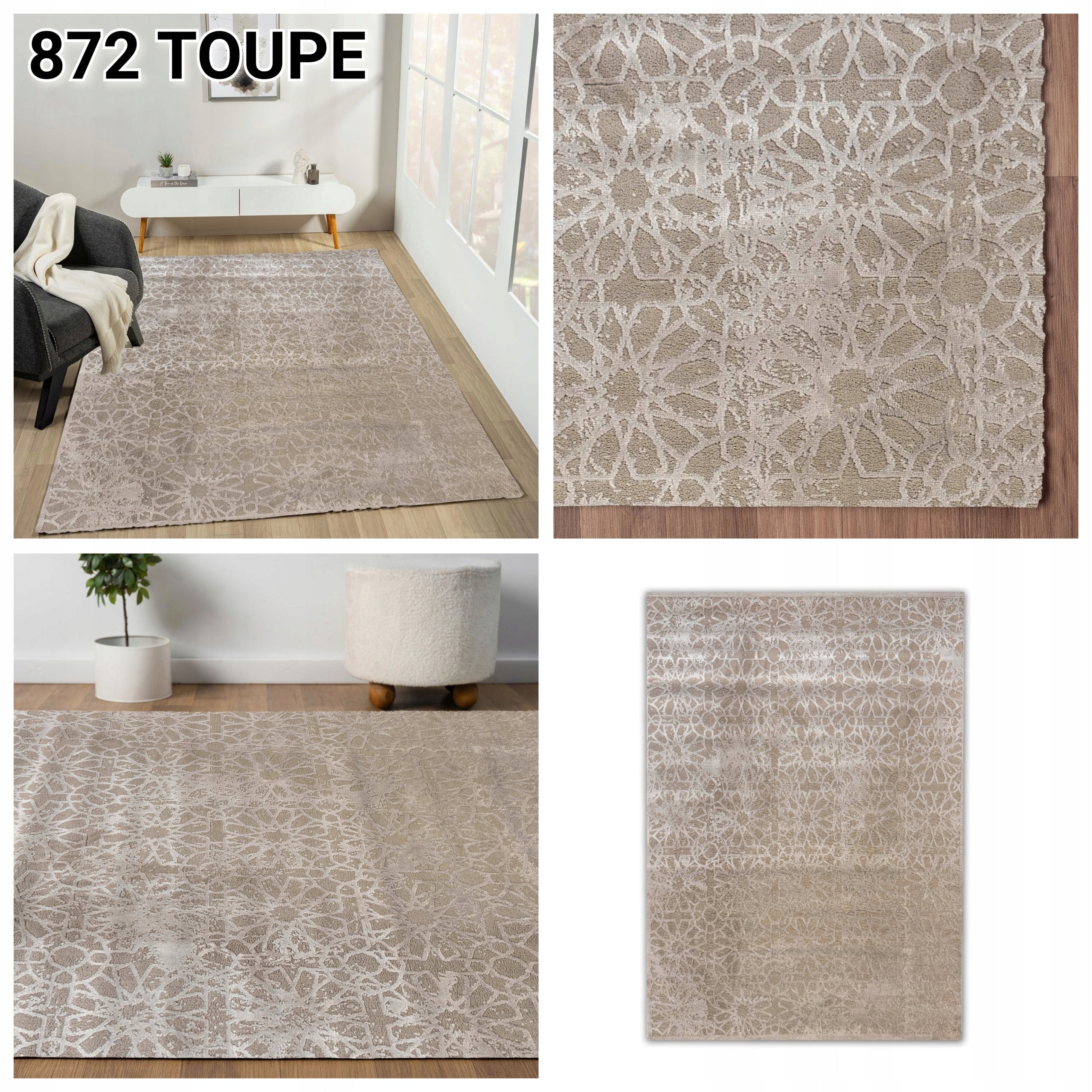 ORIGINAL LIGHT CARPET 200x290 GREY BEIGE about 200x300 for LIVING ROOM MIX Manufacturer code 850 toupe