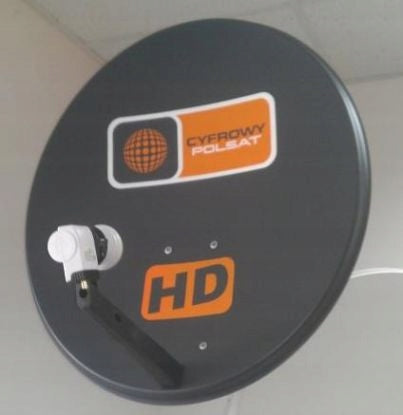 ORIGINAL SATELLITE ANTENNA CYFROWY POLSAT BOX HD 80 cm Graphite ASC800 Manufacturer code ASC800 CP BK
