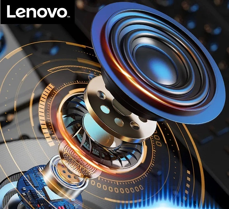 ORIGINAL WIRELESS HEADPHONES LENOVO HT38 BLUETOOTH BT 5.0 TWS + CABLE Batteries included yes