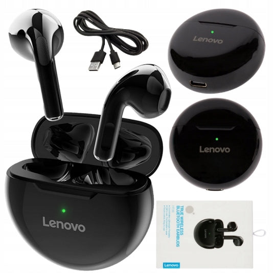 ORIGINAL WIRELESS HEADPHONES LENOVO HT38 BLUETOOTH BT 5.0 TWS + CABLE