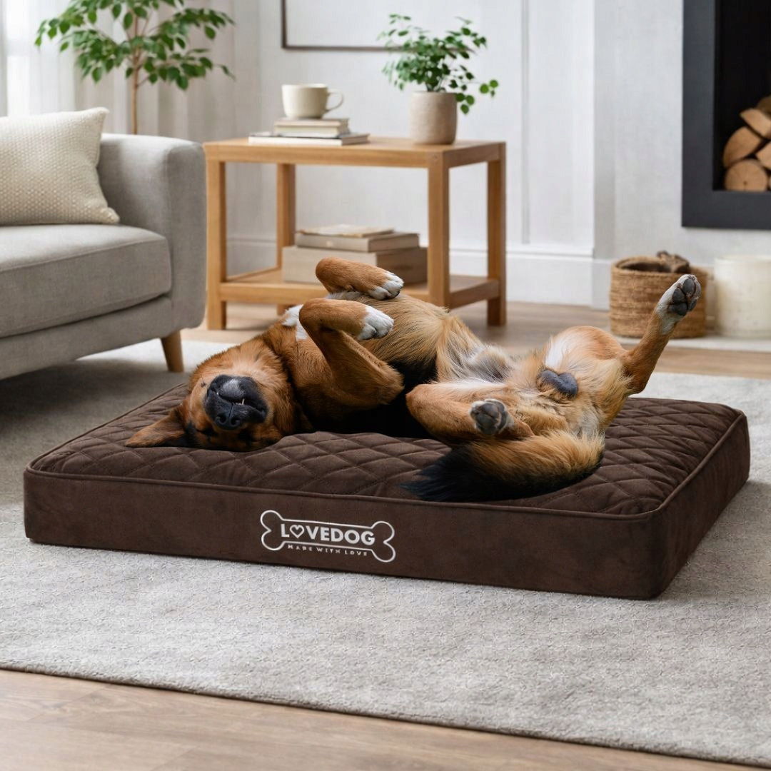 ORTHOPEDIC Bed Dog Mattress PIK M 70x55 Waterproof Bedding Manufacturer code WG-Materac-PIK-ciemny-braz-M