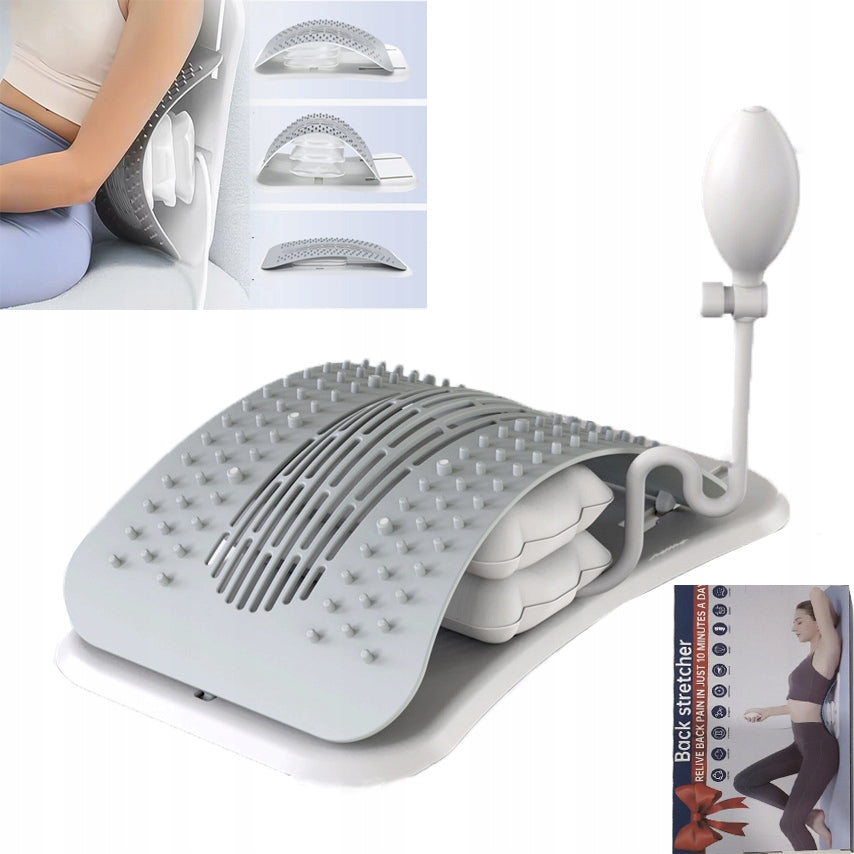 ORTHOPEDIC SEAT PILLOW WITH ADJUSTABLE AIR CUSHION LUMBAR MASSAGER GIFTS