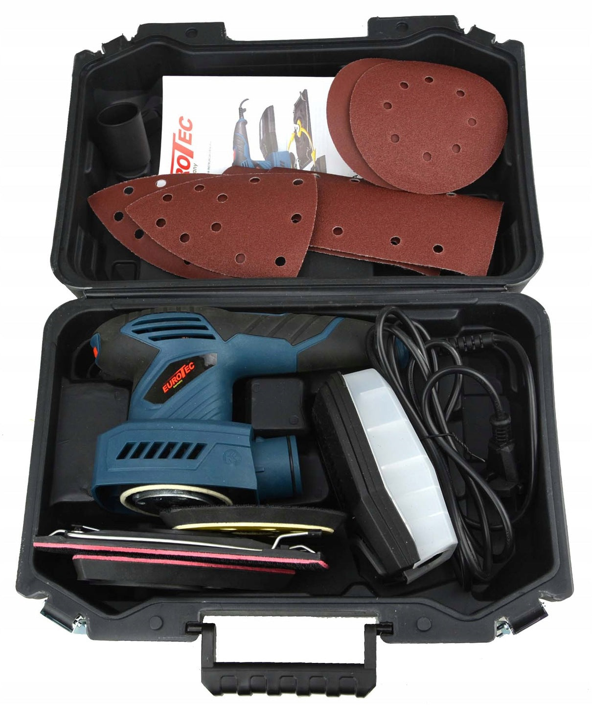 OSCILLATING GRINDER ECCENTRIC MULTIFUNCTIONAL FOR WOOD METAL SUITCASE Maximum power 1500 W