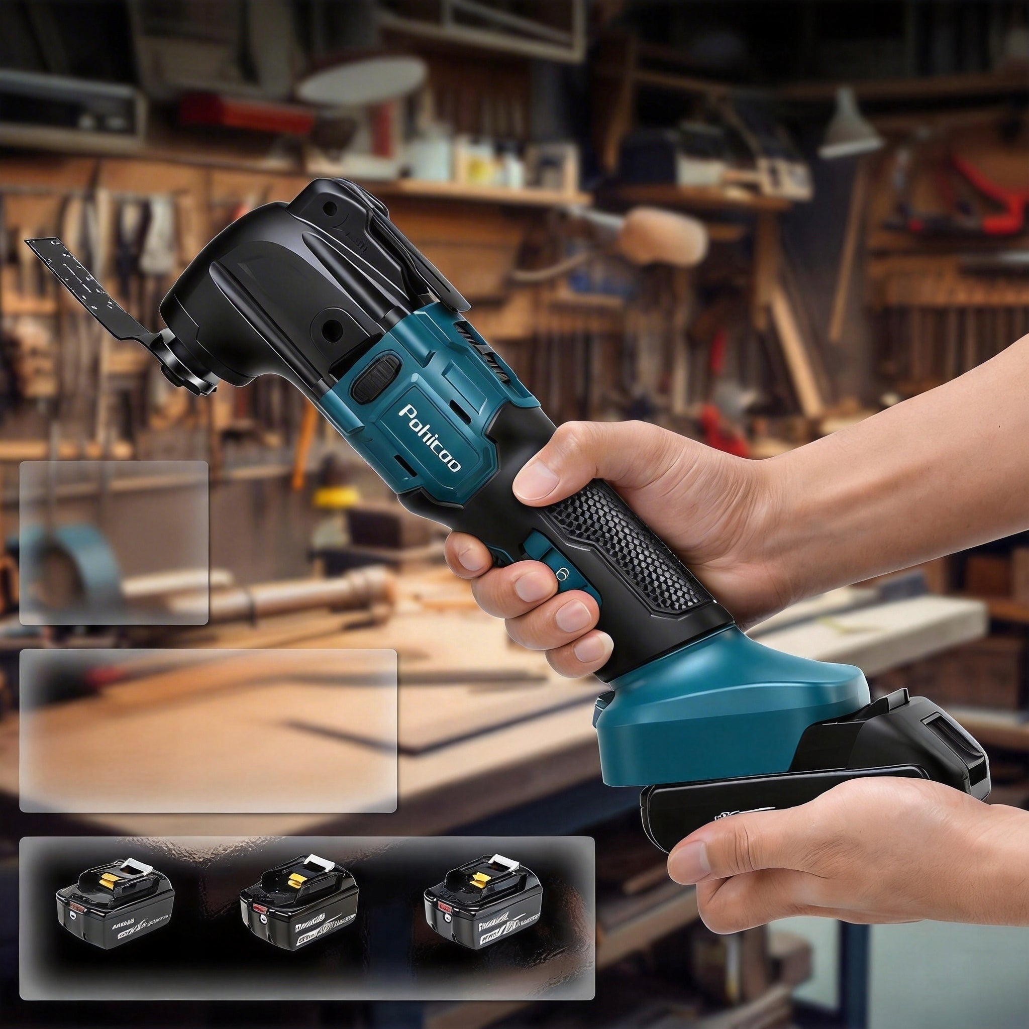 OSCILLATING TOOL MULTIFUNCTIONAL 18V 6 SPEED GRINDING SCRAPING Brand no brand