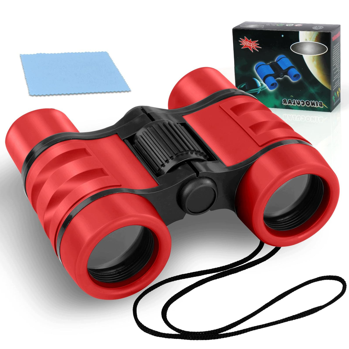 OSDUE KIDS TELESCOPE 10X30 RED ADJUSTABLE FOCUS