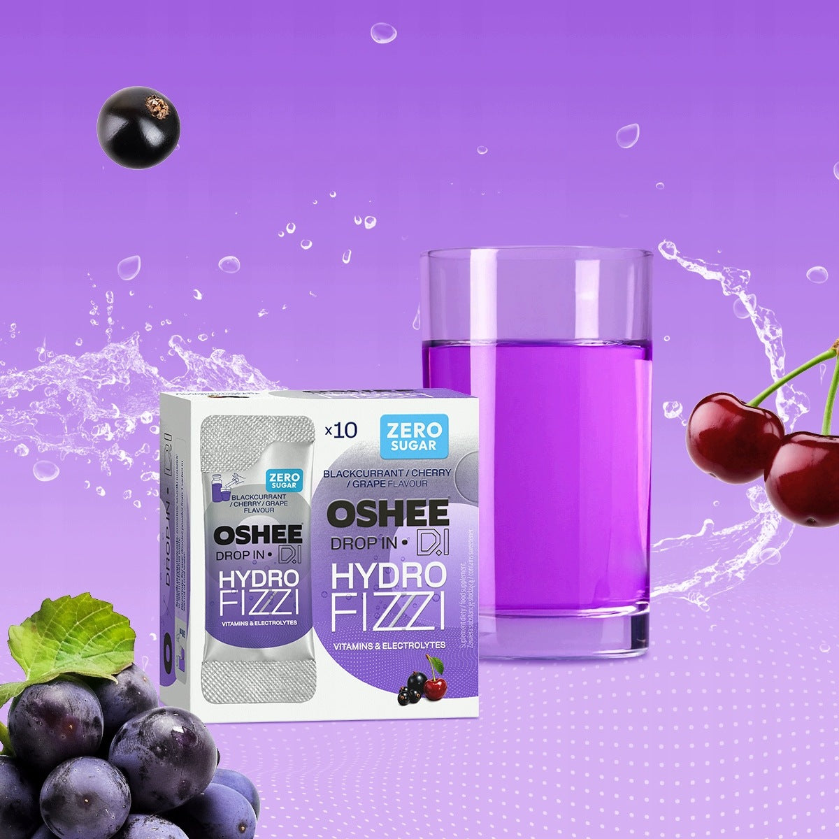 OSHEE Drop in Hydrofizzi ZERO MIX dissolving powder 40 sachets Manufacturer code 5905591305631