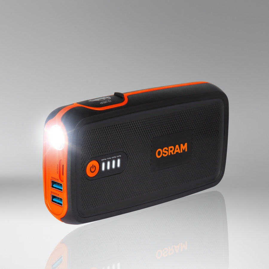OSRAM BATTERYstart 300 – Starter 12V 12000mAh with Powerbank and Flashlight Brand Osram