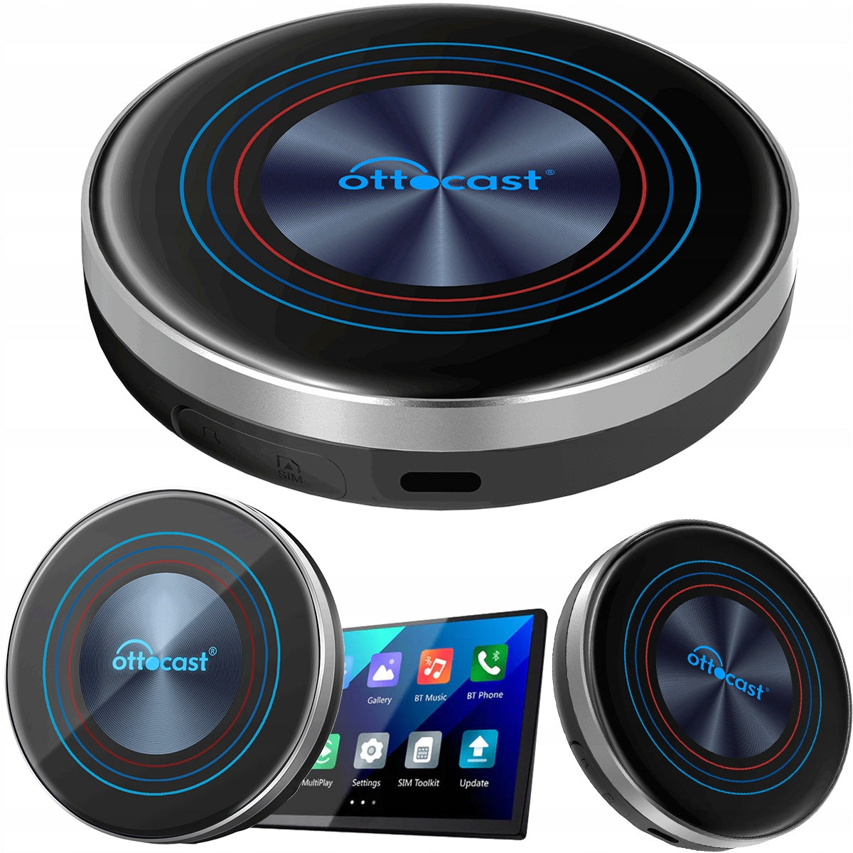 OTTOCAST OttoAibox BMW I3 Wireless Adapter CarPlay Android Auto 8+128 Packaging status original