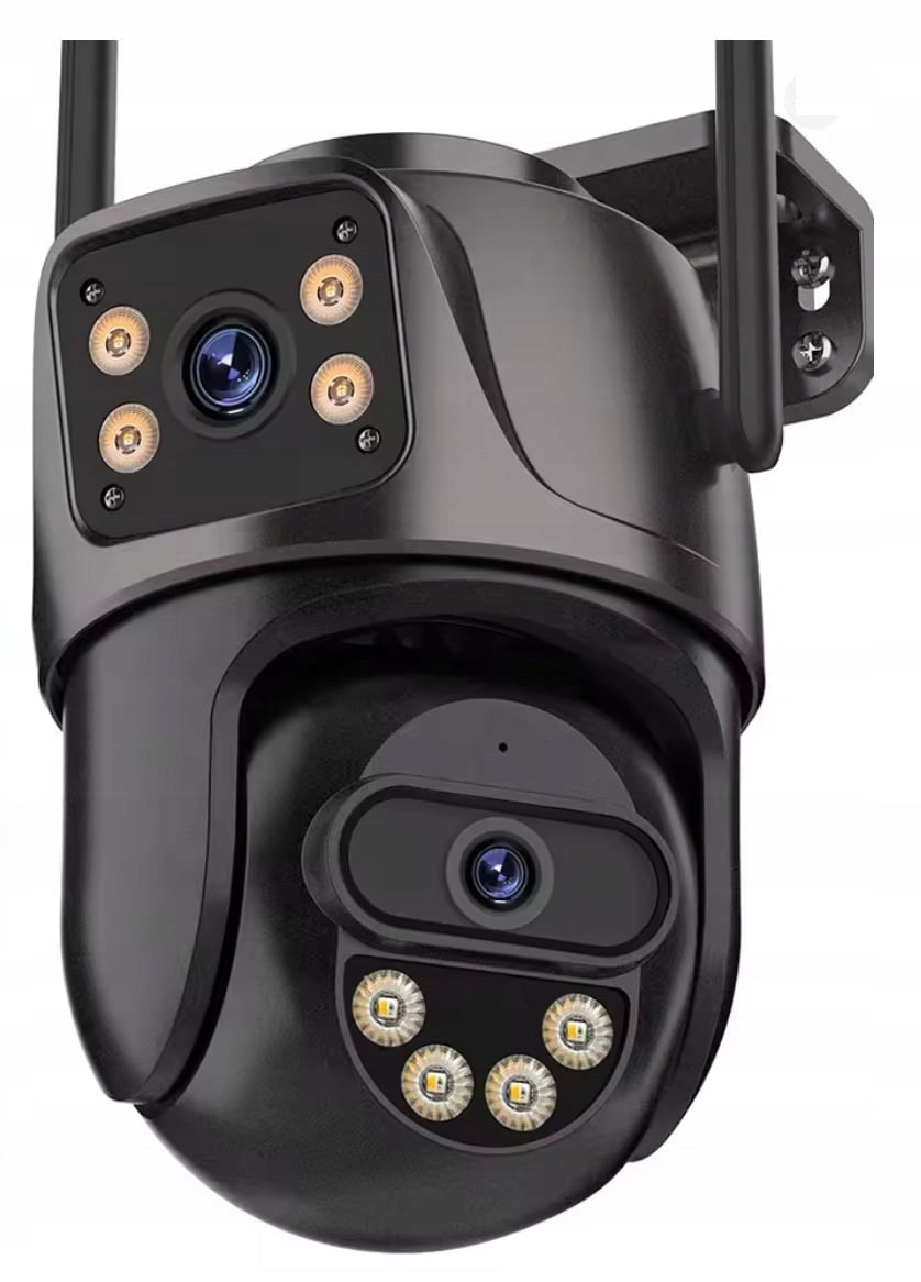 OUTDOOR 4K CAMERA TWO LENSES WIFI 8MP APP ICSee DUO TWO CAMERAS Manufacturer code KAMERA ZEWNĘTRZNA IP WIFI ULTRA OBROTOWA DUO