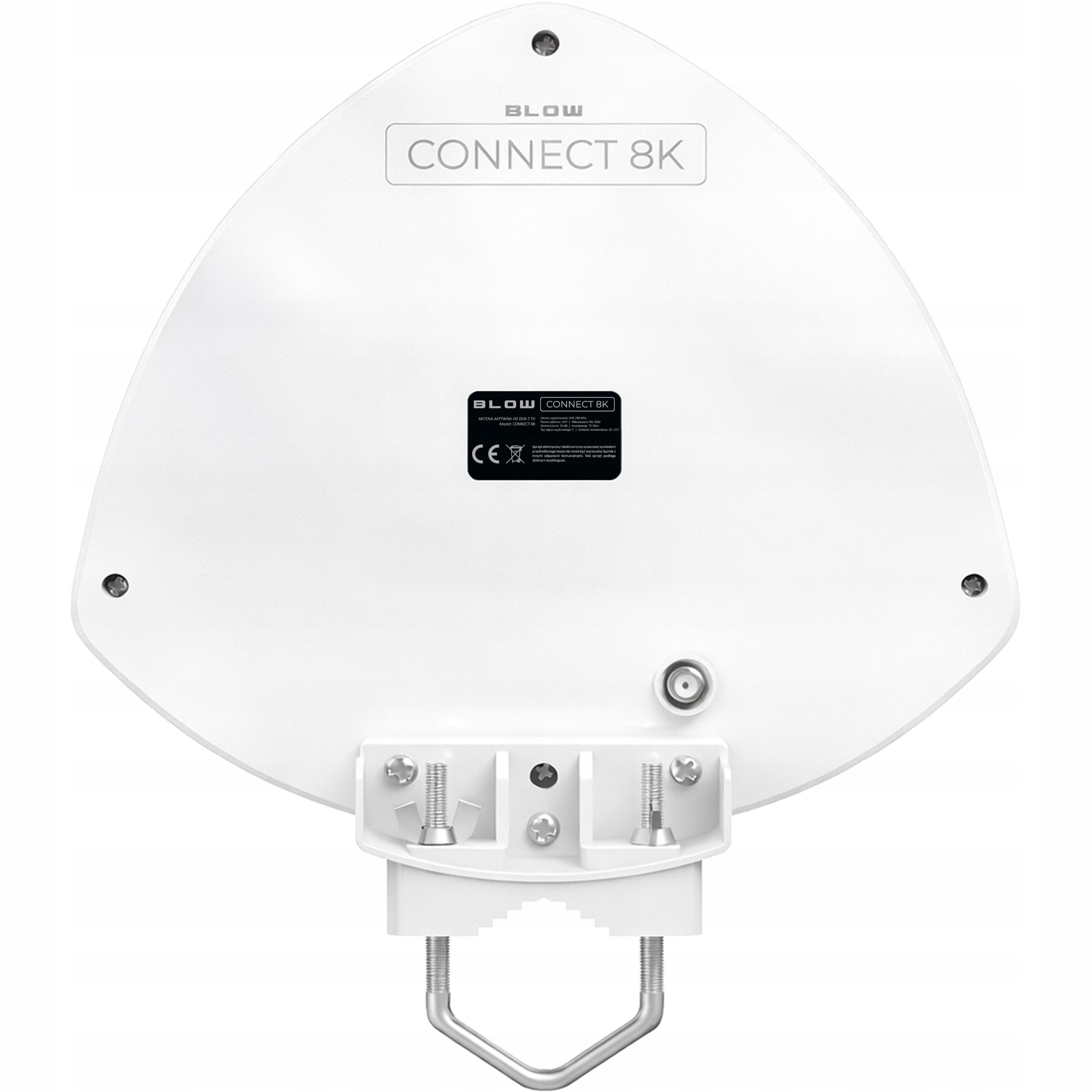 OUTDOOR ANTENNA ACTIVE DVB-T2 FULL HD TV 4K 8K FILTER GSM UHF POWER SUPPLY 1M Manufacturer code 21-060#
