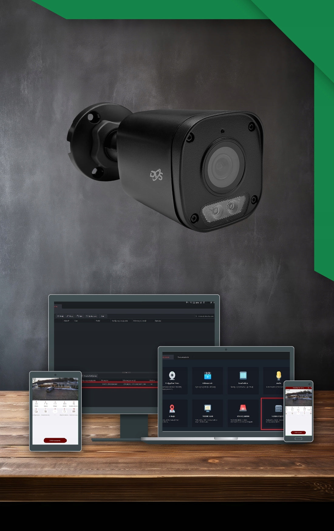 OUTDOOR BLACK CAMERA FOR HOME SURVEILLANCE 8MPX 4K IP POE TUBE BLACK DVS Manufacturer code ZEWNĘTRZNA CZARNA KAMERA IP POE 8Mpx 4K DVS