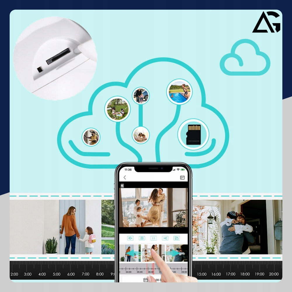 OUTDOOR CAMERA WIFI IP ROTATING FULL HD 3MP SMART 1080p ZOOM 4x DETECTION Brand ARSA GO