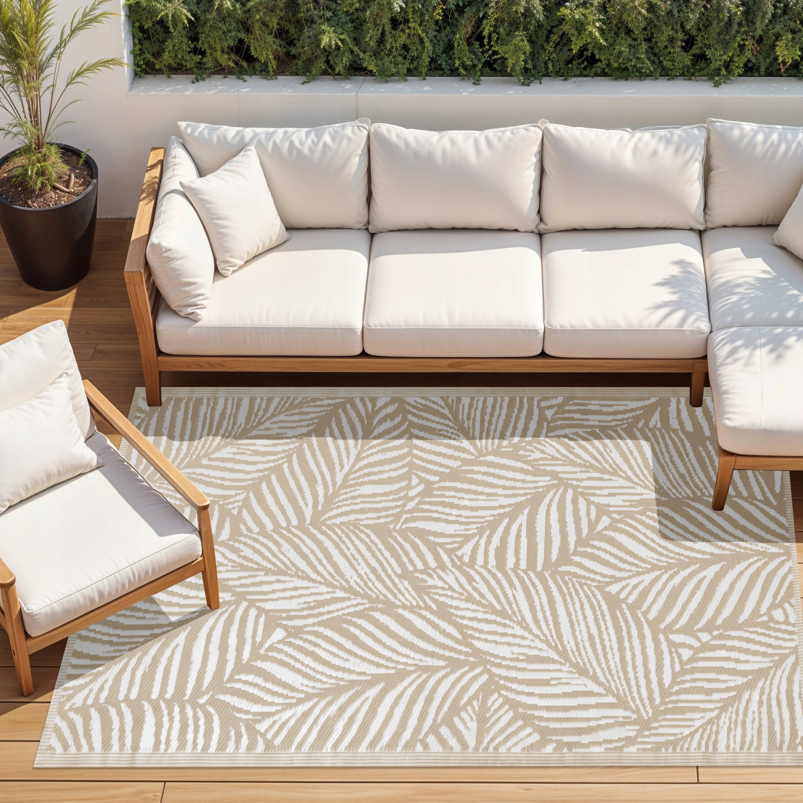 OUTDOOR CARPET 120x170 cm TERRACE WATERPROOF MAT FOR TERRACE BALCONY GARDEN Brand DOMAREX