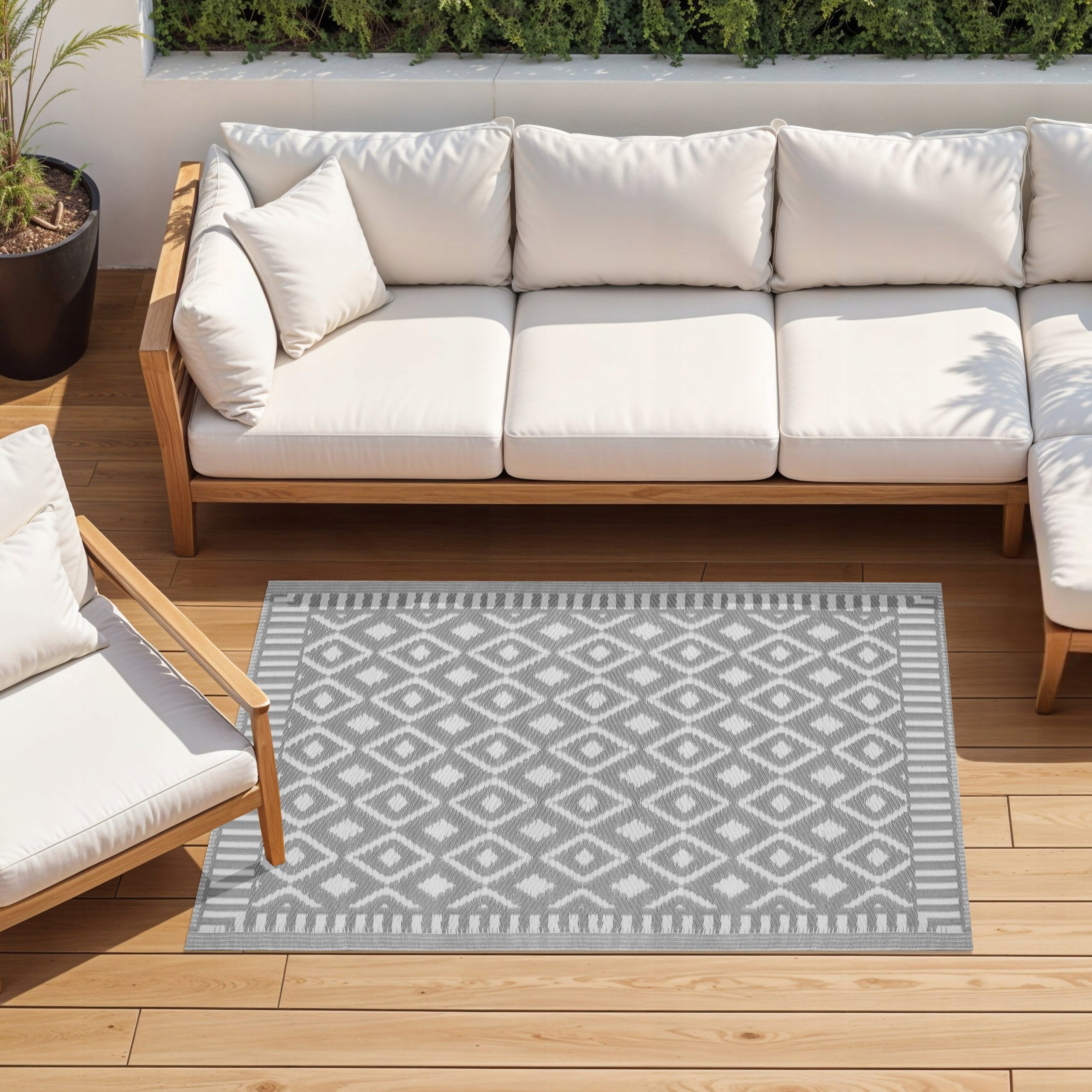 OUTDOOR CARPET 90x150 cm TERRACE WATERPROOF MAT FOR TERRACE BALCONY GARDEN Brand DOMAREX