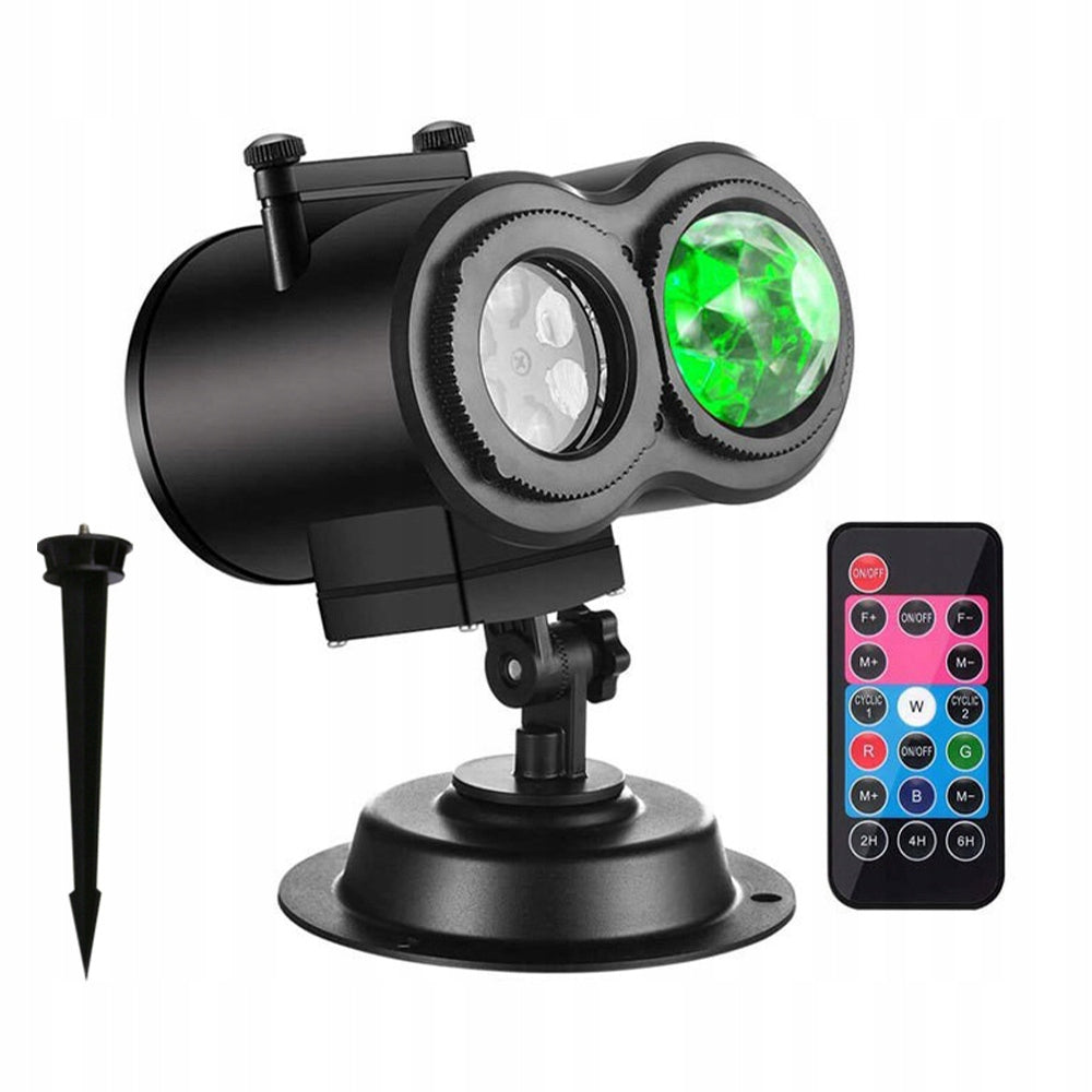 OUTDOOR CHRISTMAS LASER PROJECTOR 12 PATTERNS WATER WAVE EFFECT
