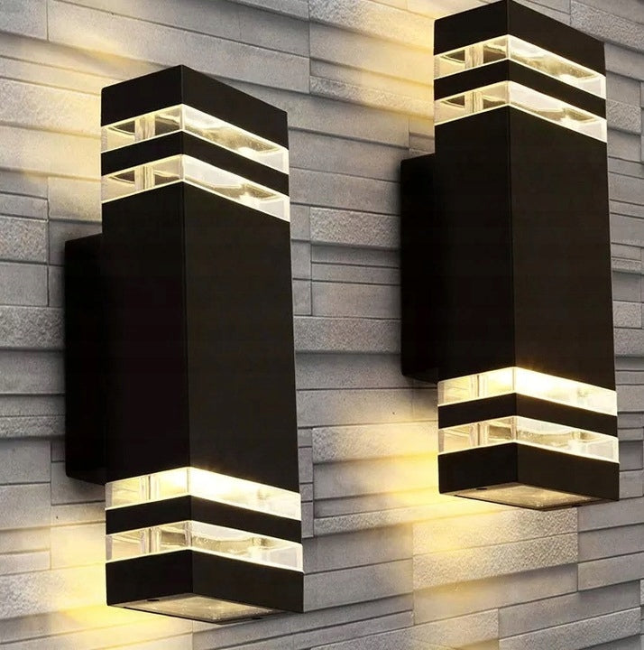 OUTDOOR FACADE WALL LAMP Masterled Double Sided Black GU10 35W 4x Brand Masterled