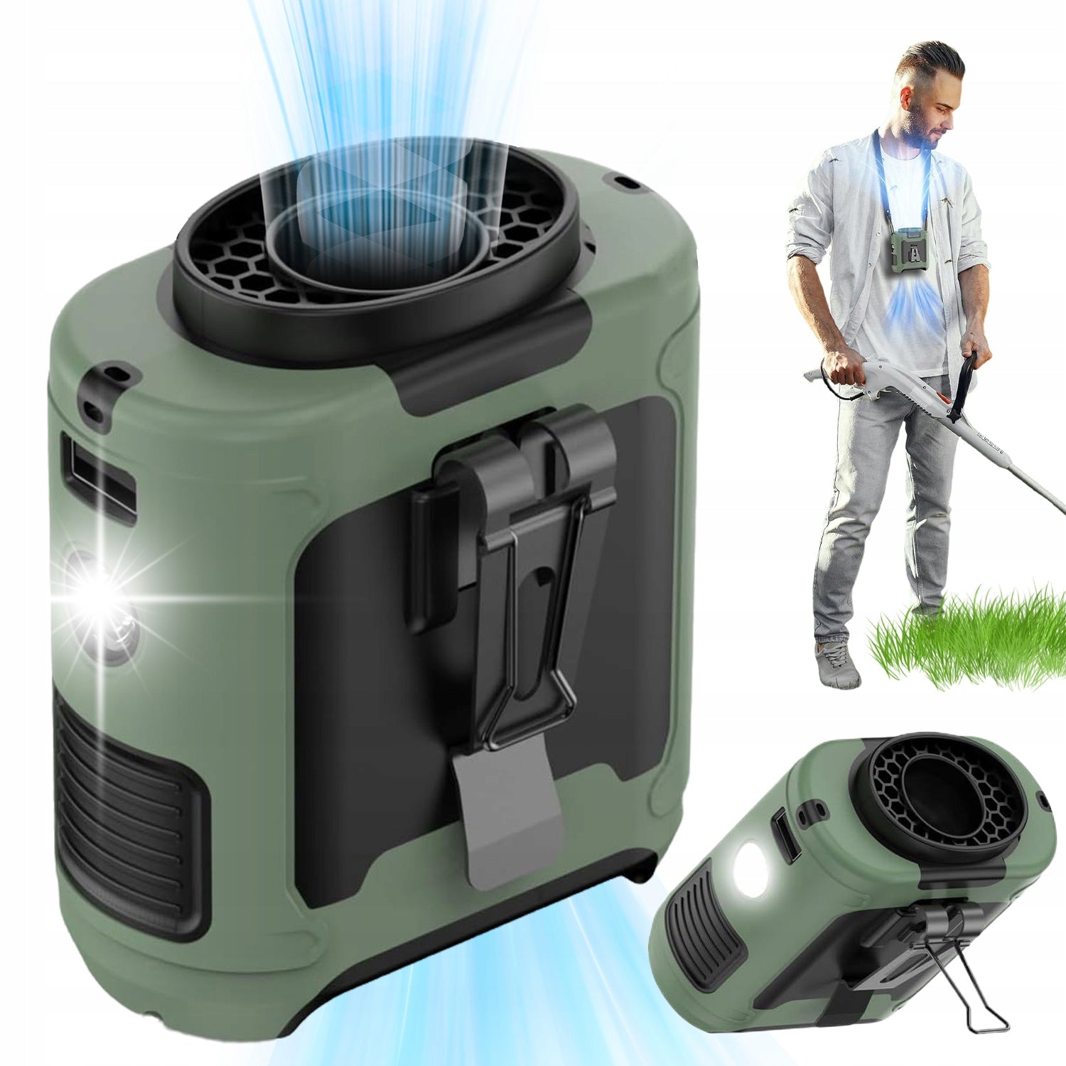 OUTDOOR FAN WITH USB 5 WIND LEVELS 40H OPERATION