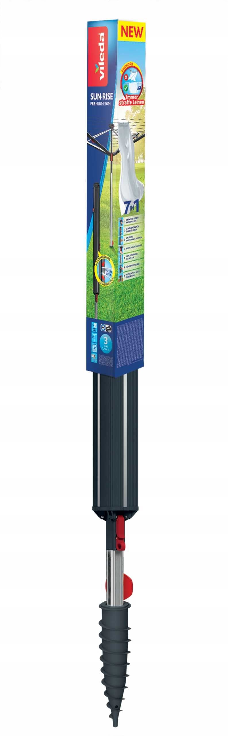 OUTDOOR GARDEN DRYER FOR CLOTHES VILEDA SUN RISE PREMIUM 50 LAUNDRY Kind Other