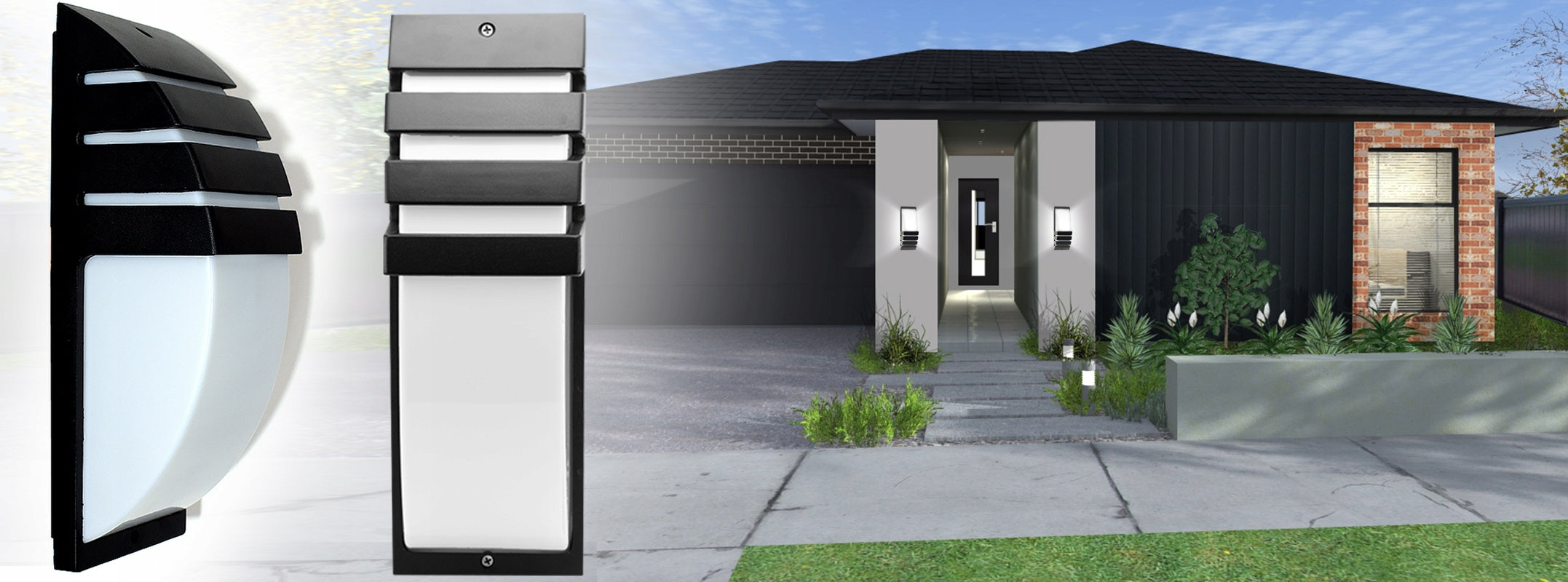OUTDOOR GARDEN FACADE WALL LAMP WATERPROOF E27 IP54 Packaging status original