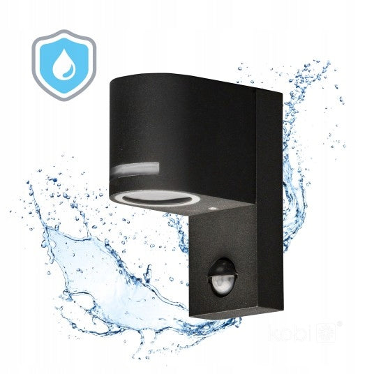 OUTDOOR GARDEN LAMP WALL LAMP WITH MOTION AND DUSK SENSOR GU10 Packaging status original