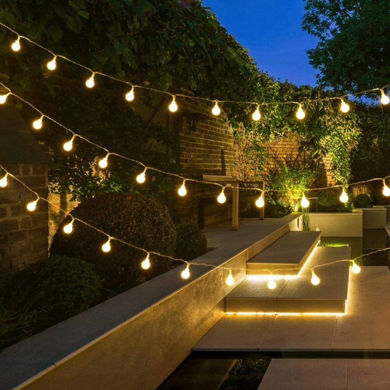 OUTDOOR GARDEN LIGHTS 50LED WARM WHITE -15m Brand Focla