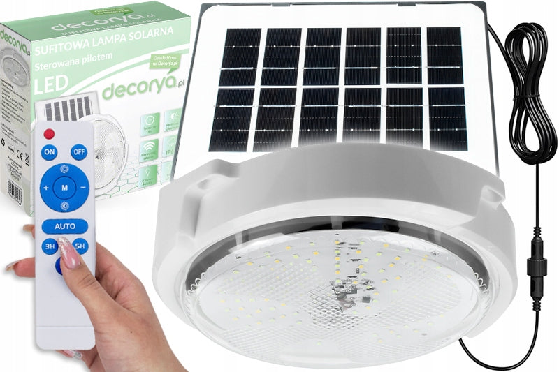 OUTDOOR HANGING SOLAR LAMP LED CEILING GARDEN SENSOR REMOTE CONTROL Brand Decorya