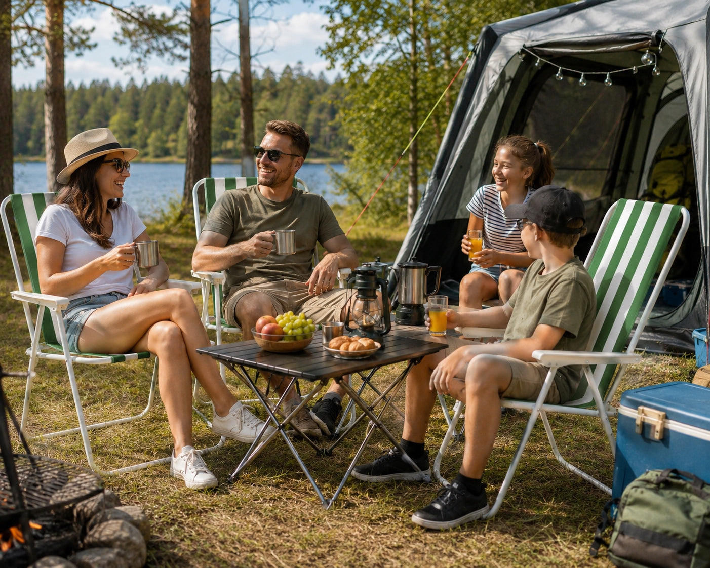 OUTDOOR HIKING CHAIR BEACH FISHING FOLDING GREEN ARMCHAIR Manufacturer code KRZESŁO TURYSTYCZNE SKŁADANE Mellum II