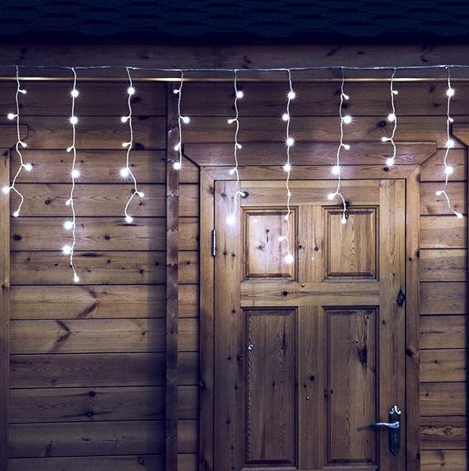 OUTDOOR ICICLE LIGHTS 500LED IP44 FIXED LIGHT+ FLASH -WHITE COLD 19,5m EAN (GTIN) 5905538511446
