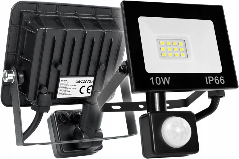 OUTDOOR LED FLOODLIGHT MOTION SENSOR LAMP FOR GARAGE 10W Length 2.15 cm