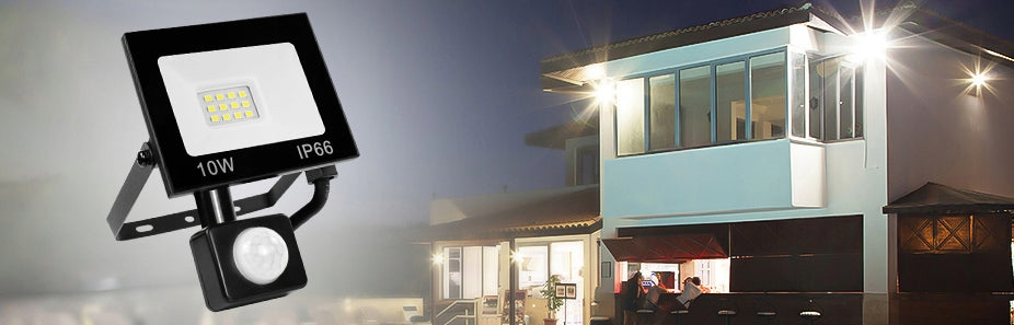 OUTDOOR LED FLOODLIGHT MOTION SENSOR LAMP FOR GARAGE 10W Packaging status original