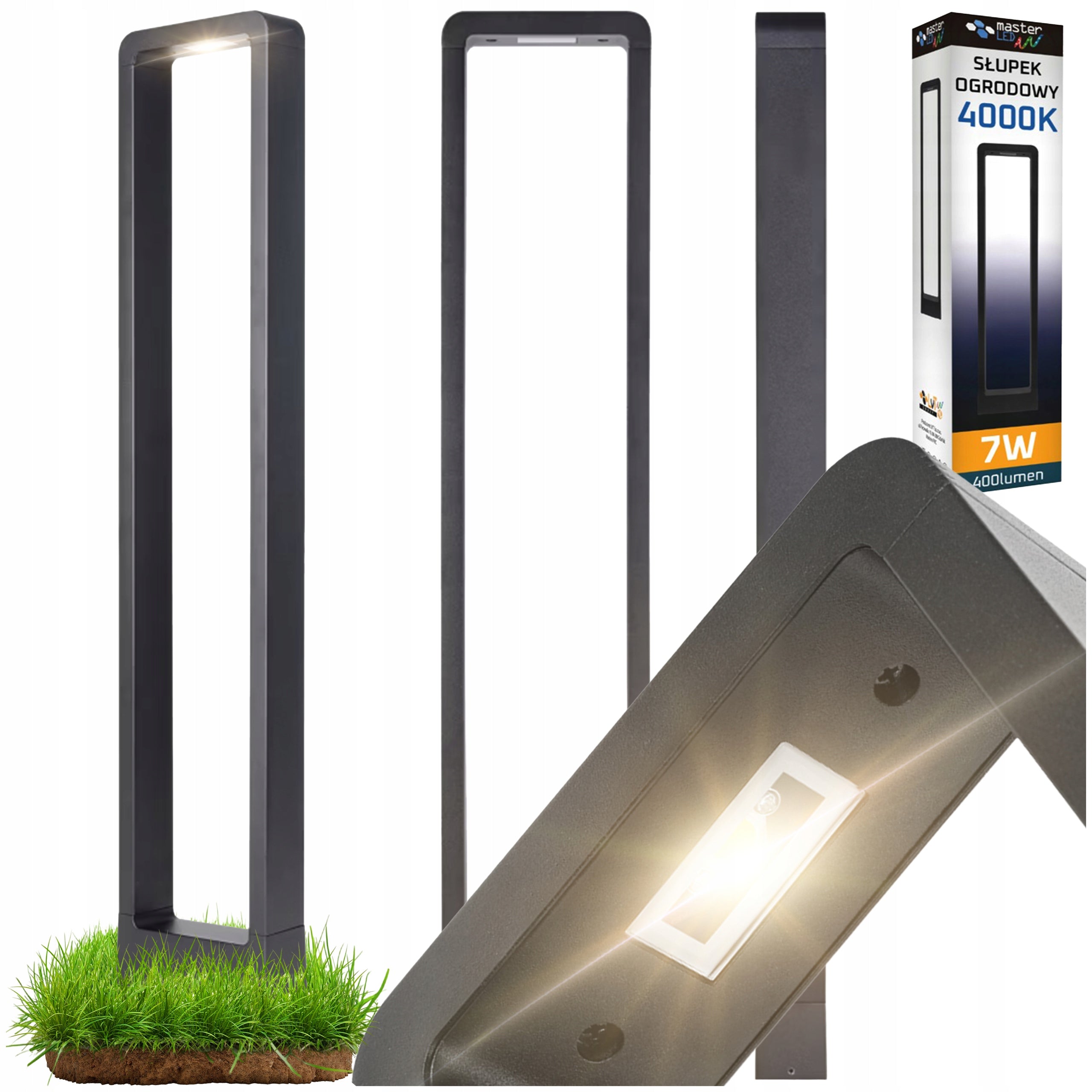 OUTDOOR LED GARDEN LAMP RIO 7W 80CM STANDING ANTHRACITE