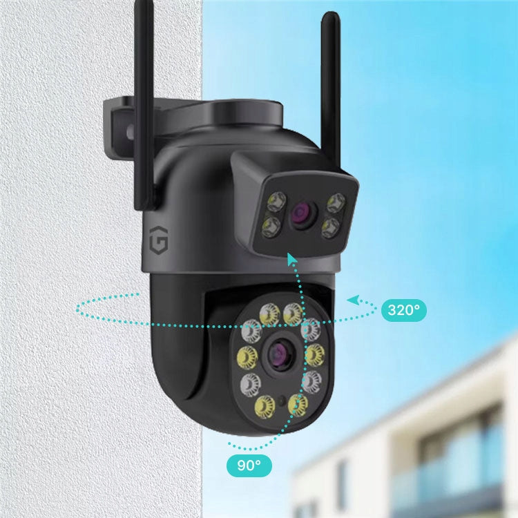 OUTDOOR ROTATING CAMERA 2x8MPx DUAL 5xZOOM FULL HD IP WIFI DETECTION Kind internal external