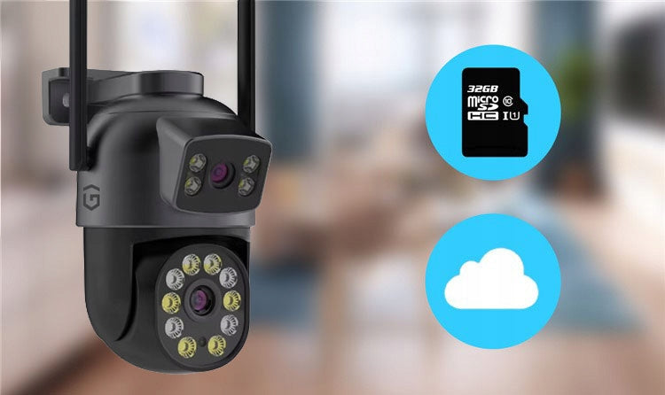 OUTDOOR ROTATING CAMERA 2x8MPx DUAL 5xZOOM FULL HD IP WIFI DETECTION Product weight with unit packaging 0.5 kg