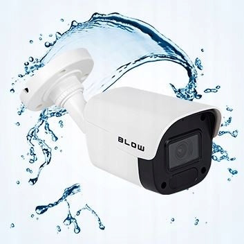 OUTDOOR TUBE CAMERA 4MPx IP POE DETECTION 30m IR 2.8mm + AUDIO IP66 Certificates of conformity CE