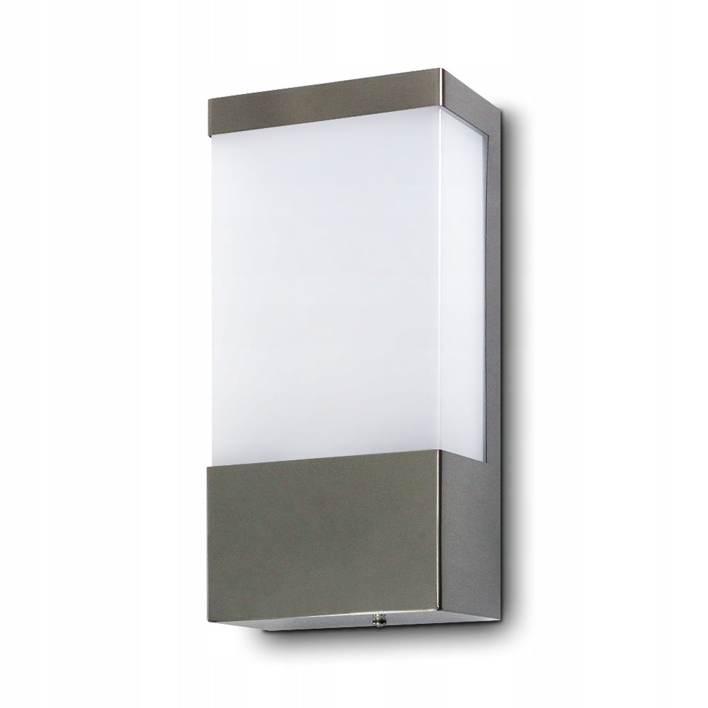 OUTDOOR WALL LAMP FACADE GARDEN LAMP STAINLESS STEEL E27 INOX