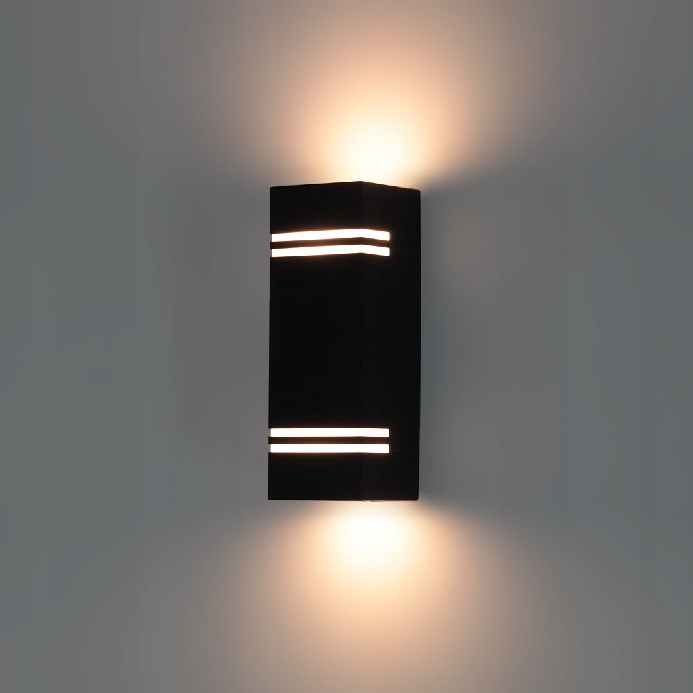 OUTDOOR WALL LAMP FACADE LAMP FOR LED GU10 UP-DOWN BLACK