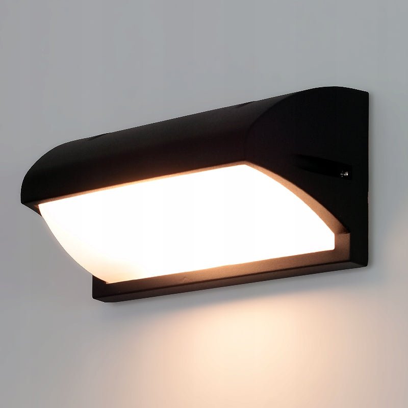OUTDOOR WALL LAMP FOR LED FACADE GARDEN LAMP FOR ENTRANCE E27 BLACK Batteries included no