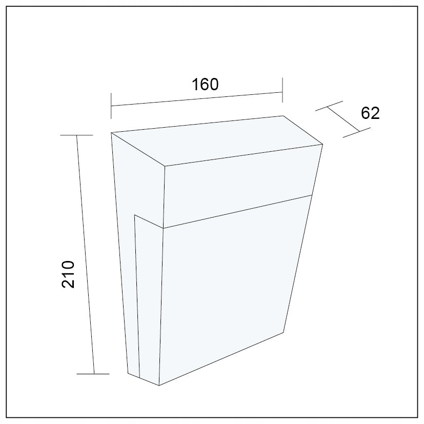 OUTDOOR WALL LAMP LED GARDEN FACADE LAMP 12W IP54 WATERPROOF Packaging status original
